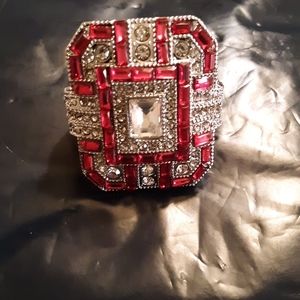 Large statement Ring also in saffiar blue the red ruby has sold. sapphire blue